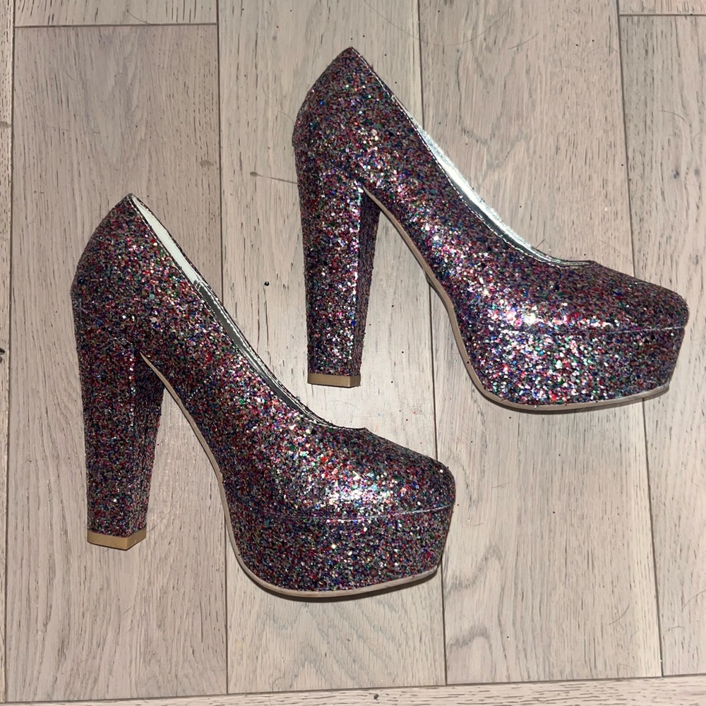 Kimchi Blue Sparkle Heels